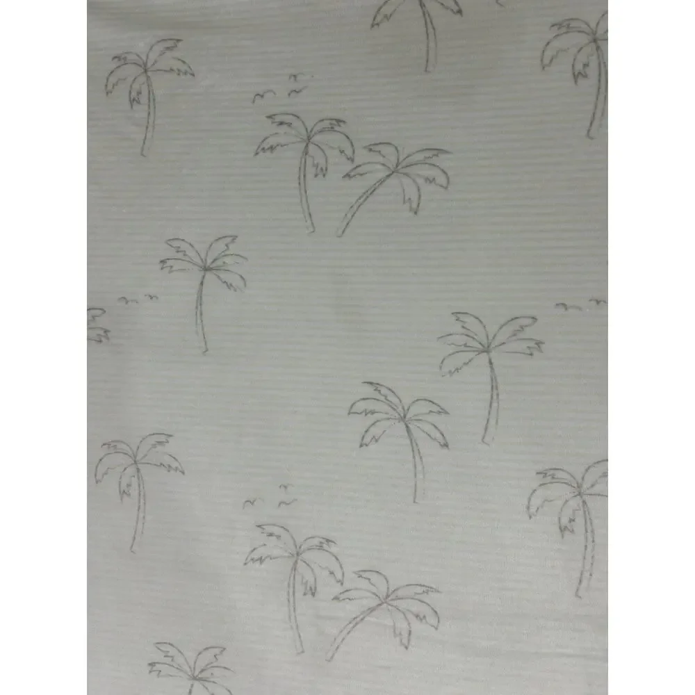 Mother’s Promise Palm Tree Green Beige Striped Baby Blanket